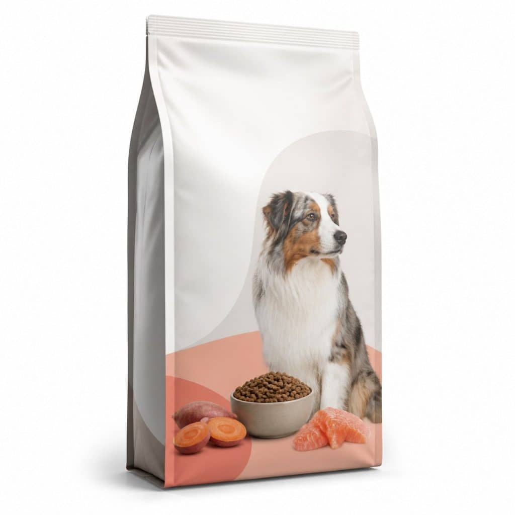 Croquettes digestion sensible au saumon, chien adulte — packshot