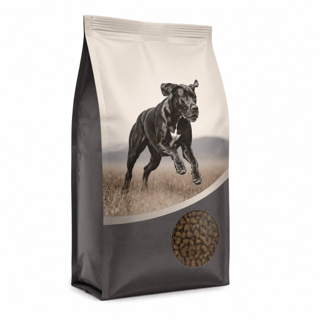 Croquettes grandes races énergie soutenue, chien actif — packshot