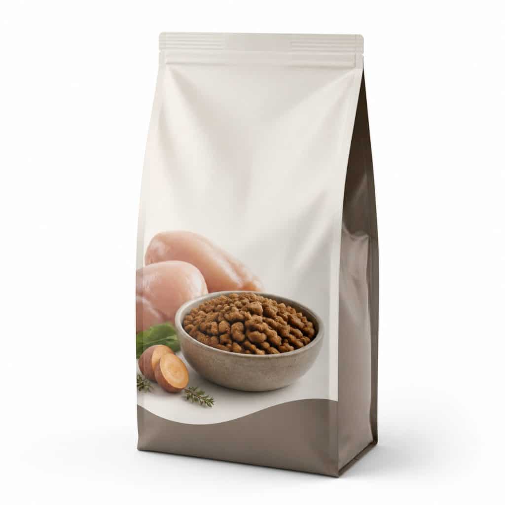 Croquettes naturelles poulet, sans additif — packshot