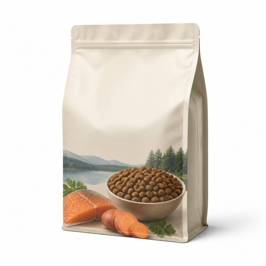 Croquettes naturelles saumon, conservation courte — packshot