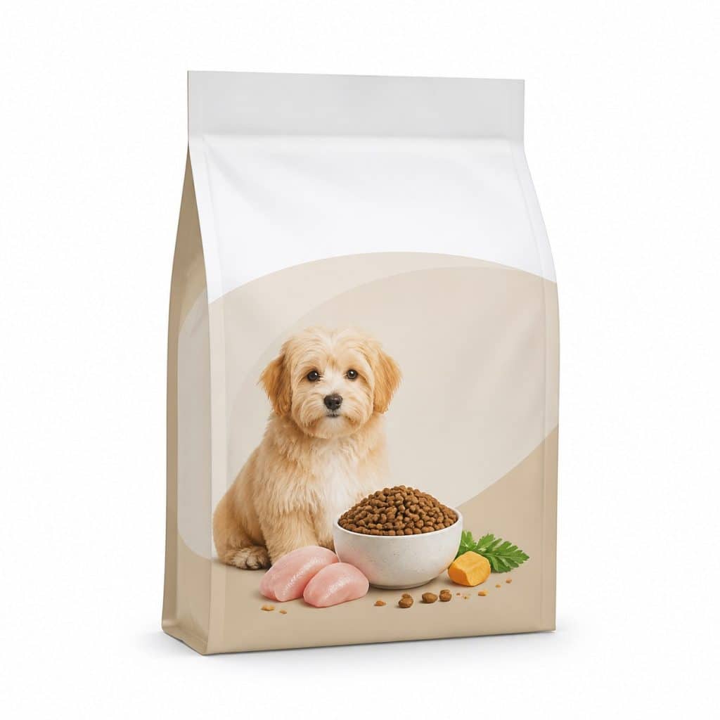 Croquettes petites races poulet, bouchée fine — packshot