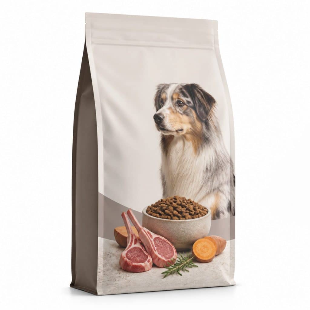 Croquettes sans céréales agneau, chien sensible tous âgés — packshot