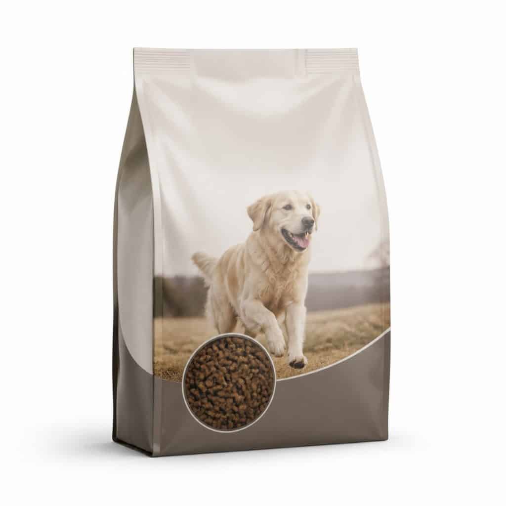 Croquettes senior grand format, chien âgé actif — packshot
